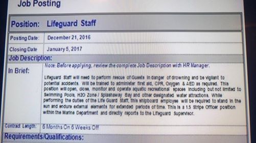 Royal  Caribbean Lifeguards